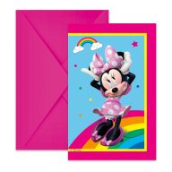 Disney Minnie  Makes Me Smile party invitation 6 pieces FSC