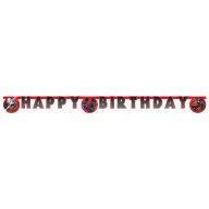Spiderman World of Webs Happy Birthday sign FSC 2 m