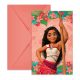 Disney Vaiana Sailing Spirit party invitation 6 pieces FSC