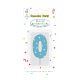 Colour Light Blue Number 0 candle