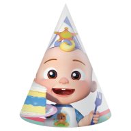 Cocomelon Birthday party hat, cap 6 pcs FSC