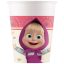 Masha and the Bear Sweet Heart paper cup 8 pcs 200 ml FSC