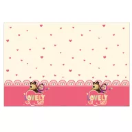 Masha and the Bear Sweet Heart plastic tablecloth 120x180 cm