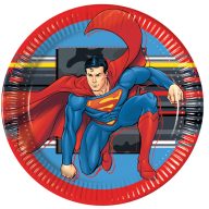 Superman Krypton paper plate set of 8 23 cm FSC