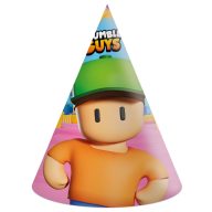 Stumble Guys Squad party hat, bicorn 6 pcs