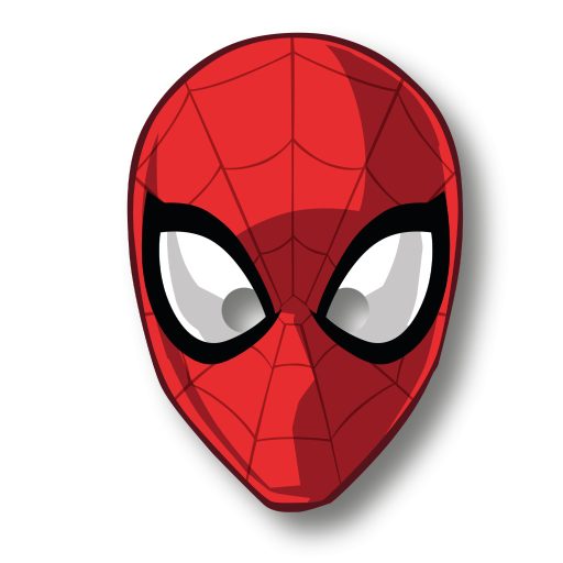 Spiderman World of Web mask, 6 pcs
