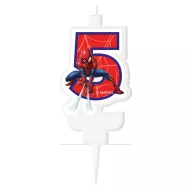 Spiderman Marvel 5-shaped birthday candle, number candle