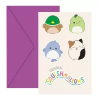 Squishmallows Jazwares party invitation 6 pcs FSC
