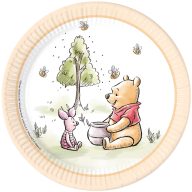  Disney Winnie the Pooh Loves Nature paper plate 8 pieces 23 cm FSC