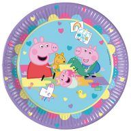 Peppa Pig With Love paper plate 8 pcs 23 cm FSC