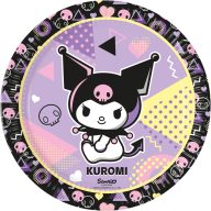 Hello Kitty Kuromi Pop Art paper plate, 23 cm, 8 pcs, FSC