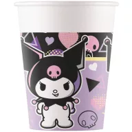 Hello Kitty Kuromi Pop Art paper cup 8 pcs 200 ml FSC