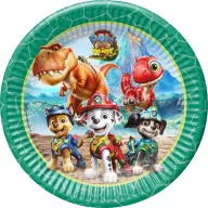 Paw Patrol Dino Movie paper plate 8 pcs 23 cm FSC