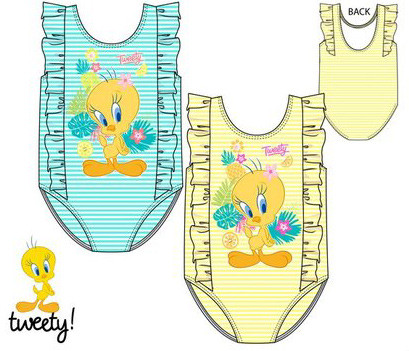 Looney Tunes Tweety baby swimsuit, swimming 12-36 months