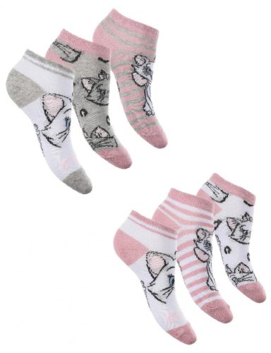 Disney Marie kitten kids secret socks, invisible socks 23-34