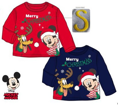 Disney Mickey Christmas baby T-shirt, top 6-24 months