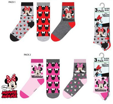 Disney Minnie kids sock 23-34