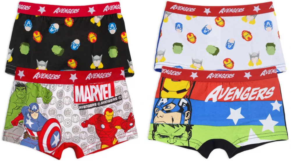 Boys Junior Black Avengers Shorts With Foil Print  Mid Grey main image 0