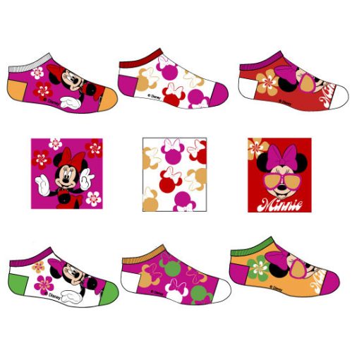Disney Minnie Sun kids secret socks, invisible socks 23-34