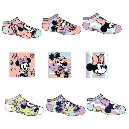 Disney Minnie Seaside kids secret socks, invisible socks 23-34