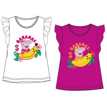 Peppa Pig Bananas kids short sleeve t-shirt, top 3-6 years