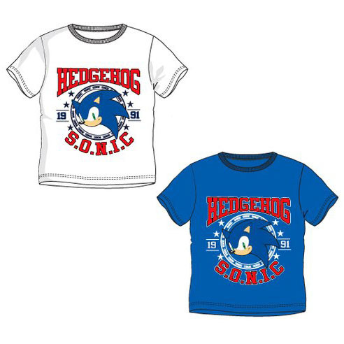 Sonic the hedgehog 1991 kids short sleeve t-shirt, top 3-8 years