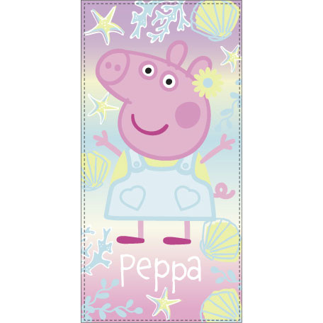 Peppa Pig Shell Towel, Beach towel 70x140 cm (Fast Dry)
