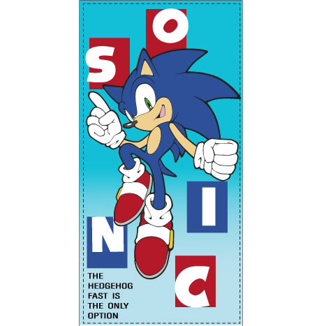 Sonic the Hedgehog Fast Towel, Beach towel 70x140 cm (Fast Dry)