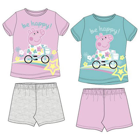 Peppa Pig Bike kids short pyjamas 3-6 years