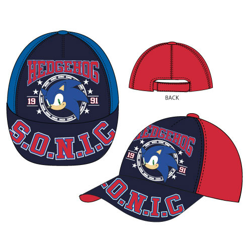 Sonic the hedgehog kids baseball cap 52-54 cm