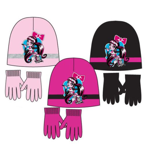 Monster High Kids Hat + Gloves Set 52-54 cm