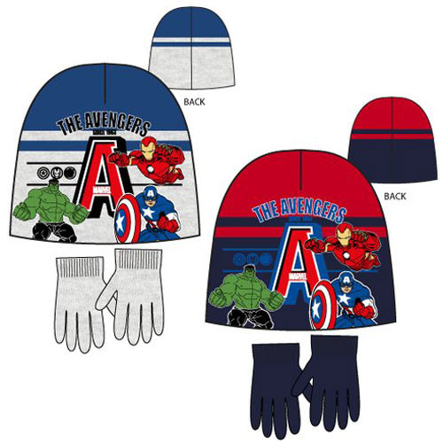 Avengers Kids Hat + Gloves Set 52-54 cm