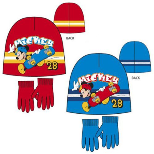 Disney Mickey Skate Kids Hat + Gloves Set 52-54 cm