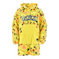   Pokémon Yellow Slip-on plush fleece blanket, poncho 10-16 years