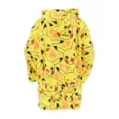 Pokémon Yellow Slip-on plush fleece blanket, poncho 10-16 years
