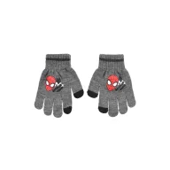 Spiderman Grey touchscreen children's gloves