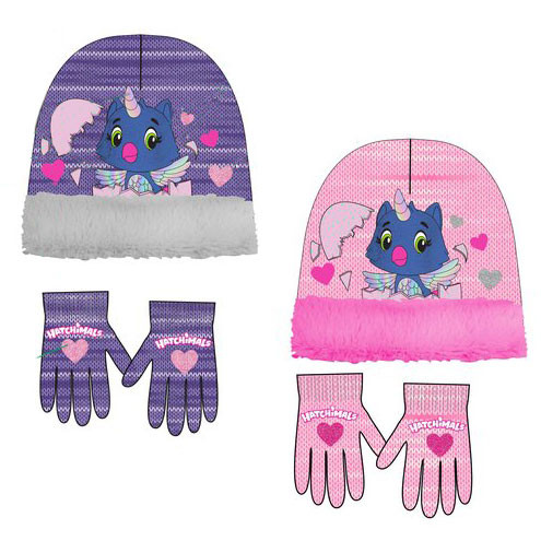 Hatchimals kids hat + glove set 52-54 cm