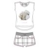 Ushuaia Polar bear Grey Women's Short Pajamas S-XXL