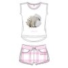 Ushuaia Polar bear Pink Women's Short Pajamas S-XXL