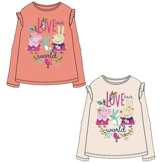 Peppa Pig Love kids long sleeve t-shirt, top 3-6 years