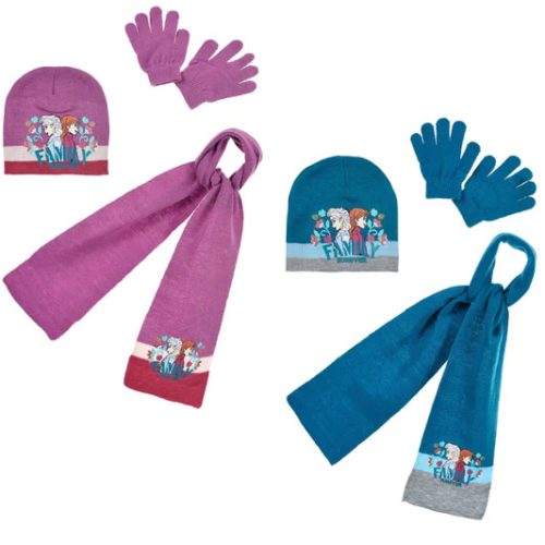 Disney Frozen kids hat + scarf + glove set