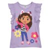 Gabby's Dollhouse Flowers children's short sleeve top, 3-8 years