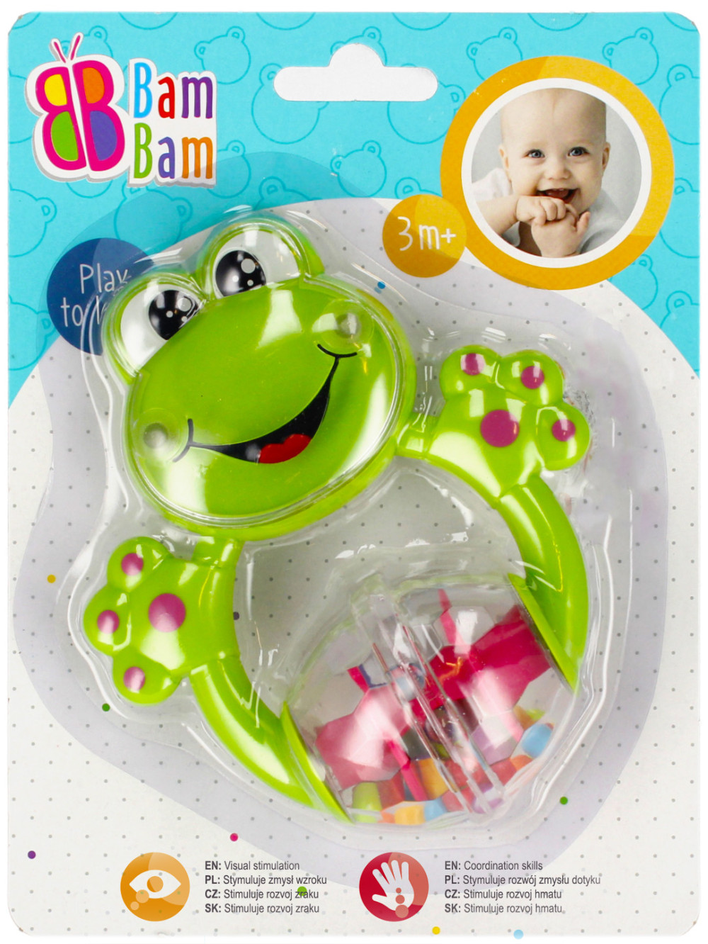 Toy frog rattle, Teething Ring