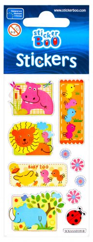 Baby Zoo sticker with silver decoration