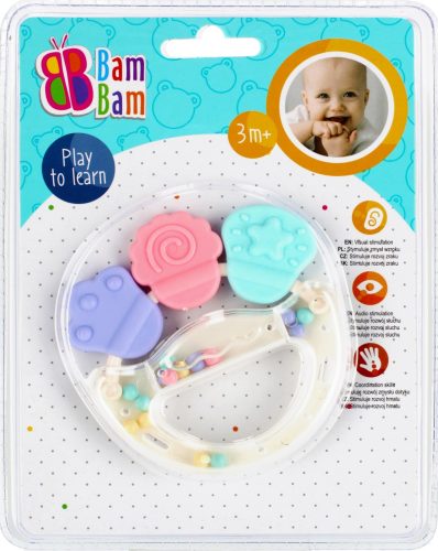 Colour baby rattle