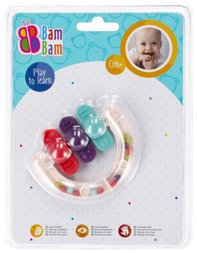 Colour baby rattle