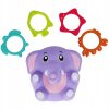 Elephant baby bath toy with rings