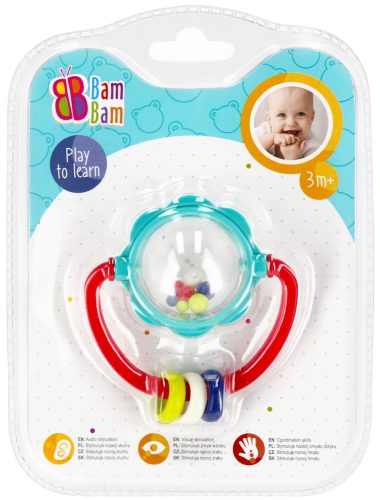 Colour baby rattle
