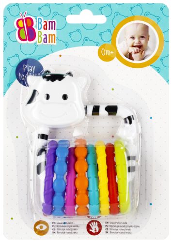 Cow baby rattle