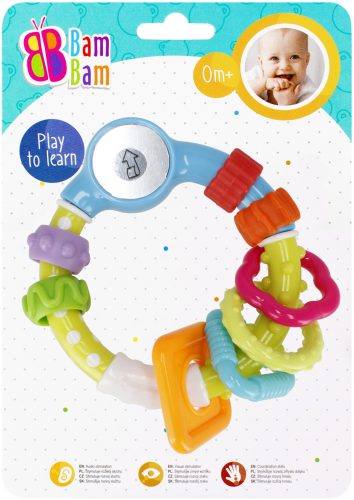 Colour baby rattle